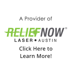 Wright Family Chiropractic ReliefNow - Austin Laser Methods Circle Logo