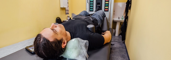 Man In Decompression Machine